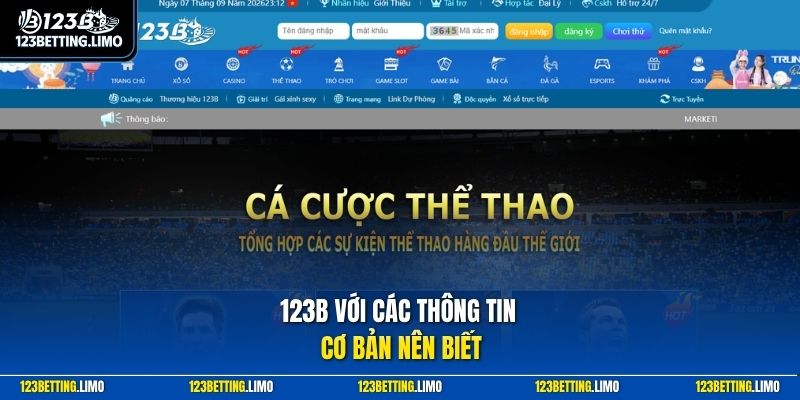 123B với các thông tin cơ bản nên biết